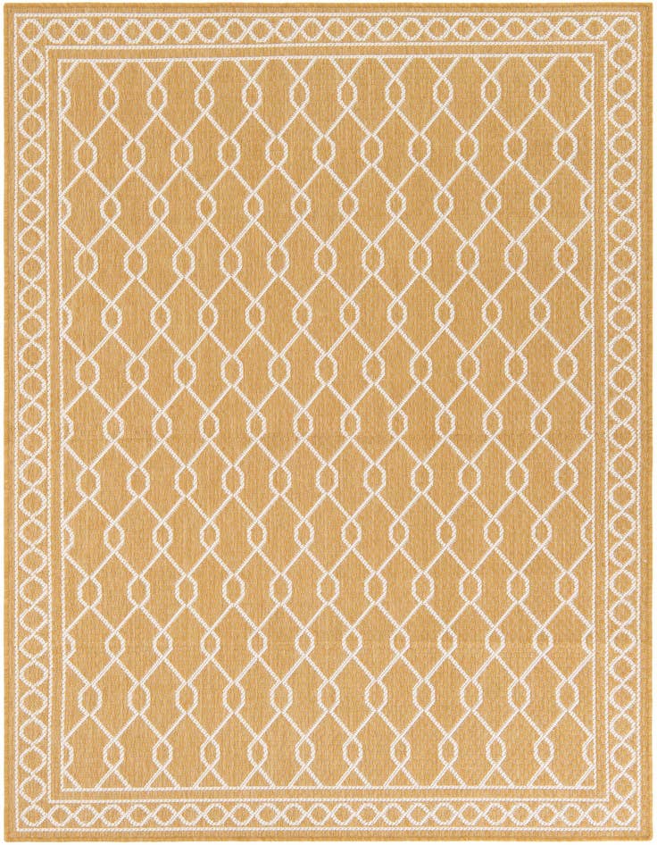 Detail image of 5' 3 x 7' 8 Easy-Clean Modern Indoor / Outdoor Rug