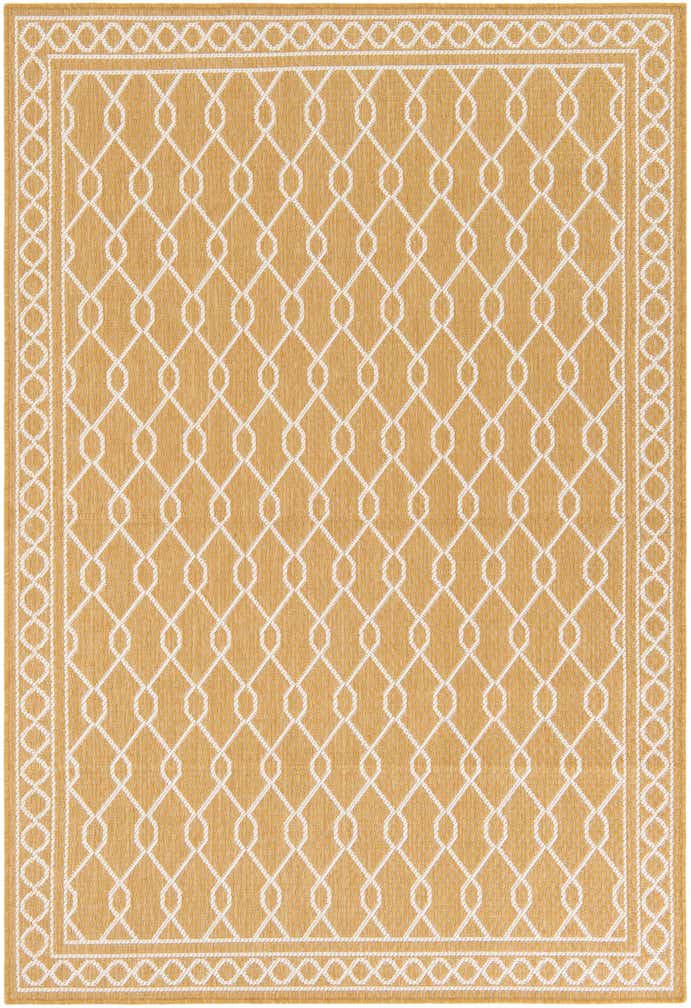 5' 3 x 7' 8 Easy-Clean Modern Indoor / Outdoor Rug