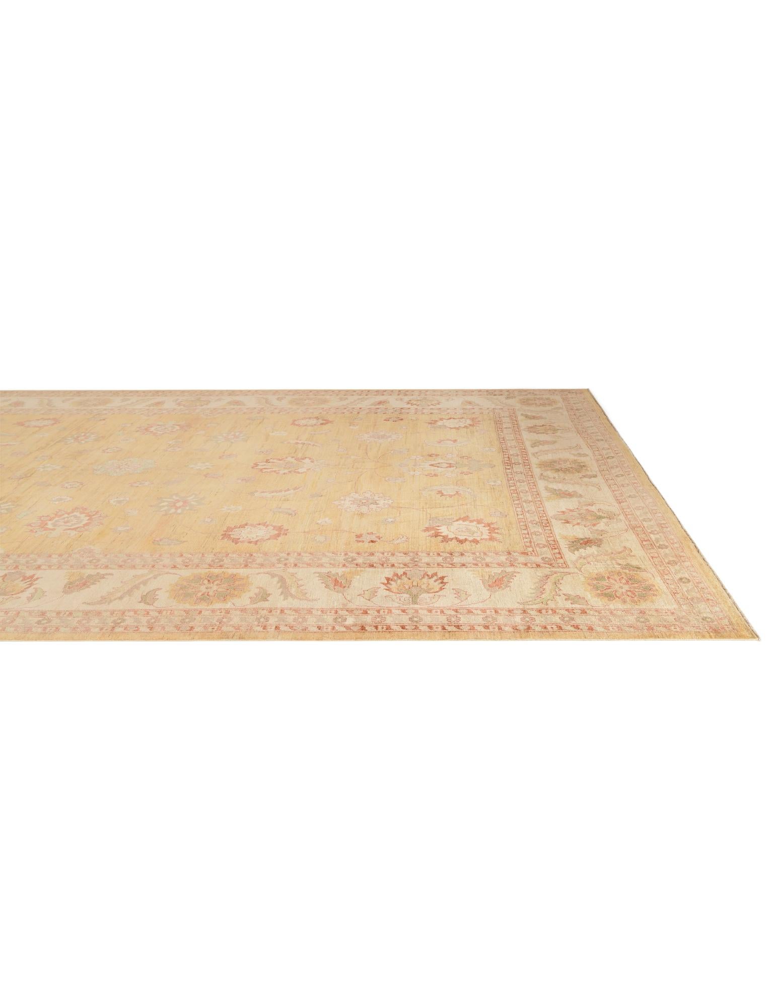 11' 9 x 17' 7 Hand Knotted Peshawar Ziegler Rug
