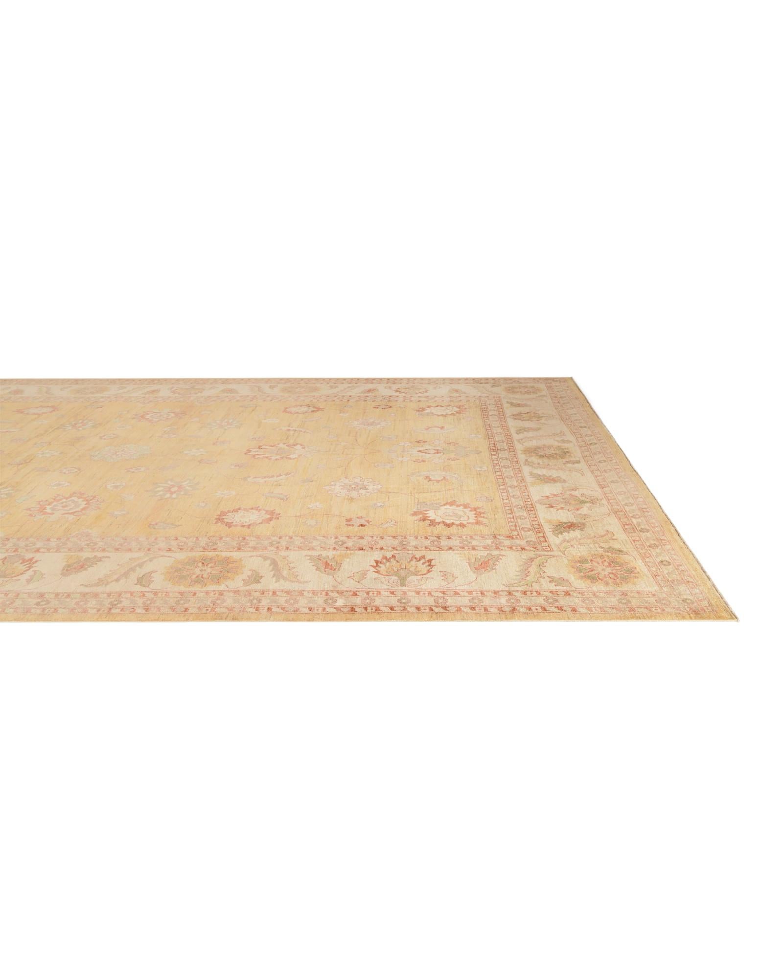 11' 9 x 17' 7 Hand Knotted Peshawar Ziegler Rug