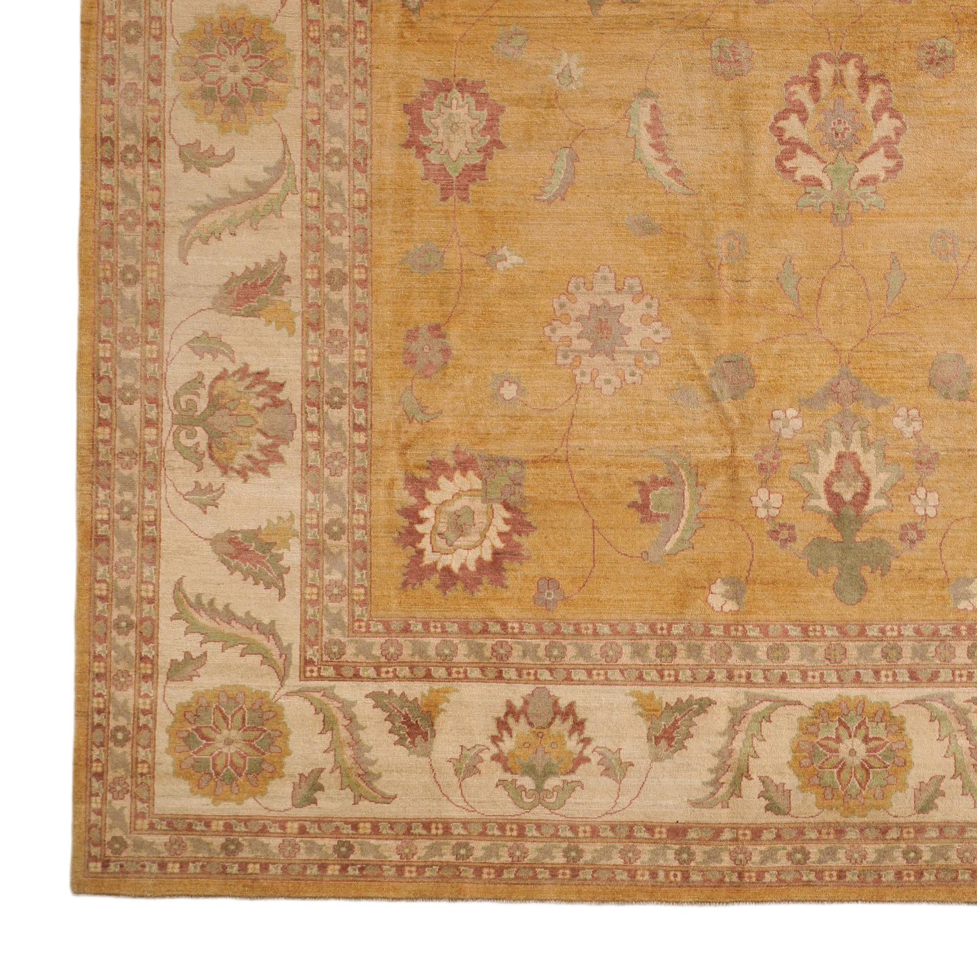 11' 9 x 17' 7 Hand Knotted Peshawar Ziegler Rug
