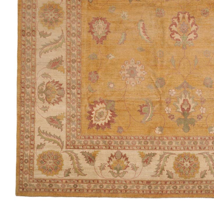 Detail image of 11' 9 x 17' 7 Hand Knotted Peshawar Ziegler Rug