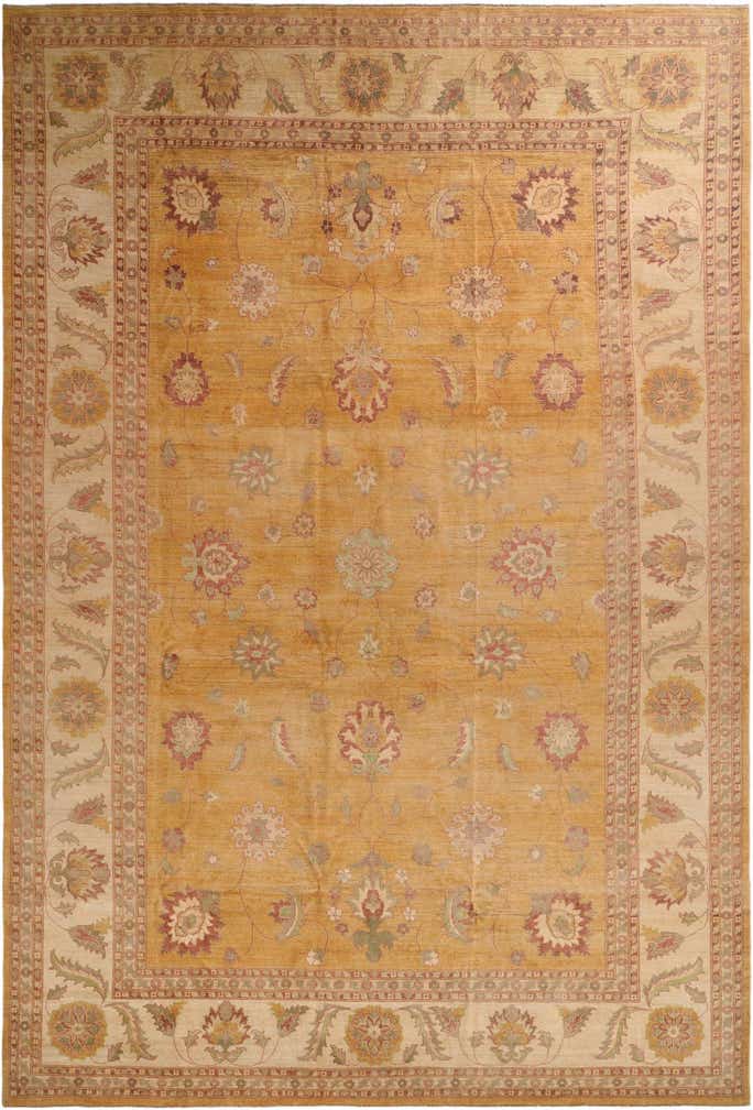 11' 9 x 17' 7 Hand Knotted Peshawar Ziegler Rug