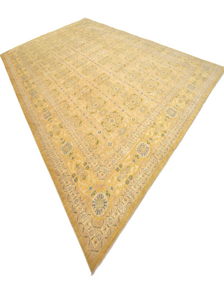 Detail image of 18' x 30' 4 Hand Knotted Peshawar Ziegler Rug