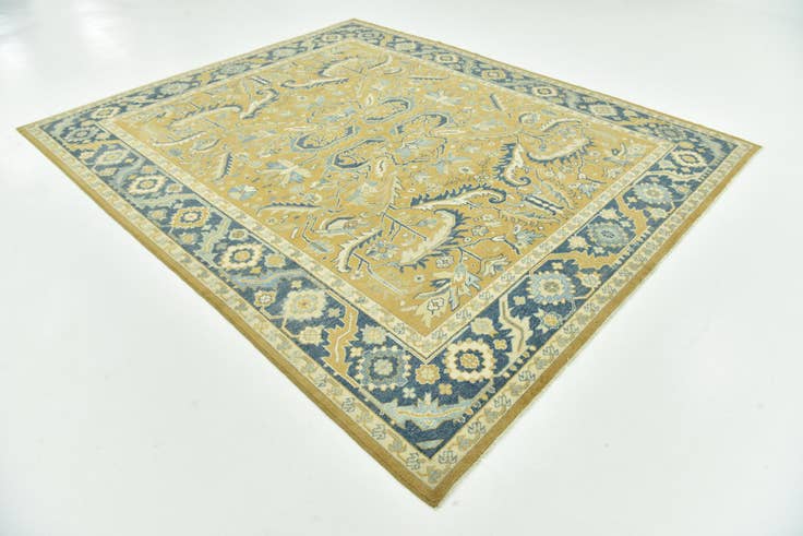 Detail image of 8' 6 x 10' 3 Hand Knotted Peshawar Ziegler Wool Rug