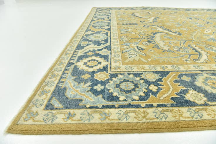 Detail image of 8' 6 x 10' 3 Hand Knotted Peshawar Ziegler Wool Rug