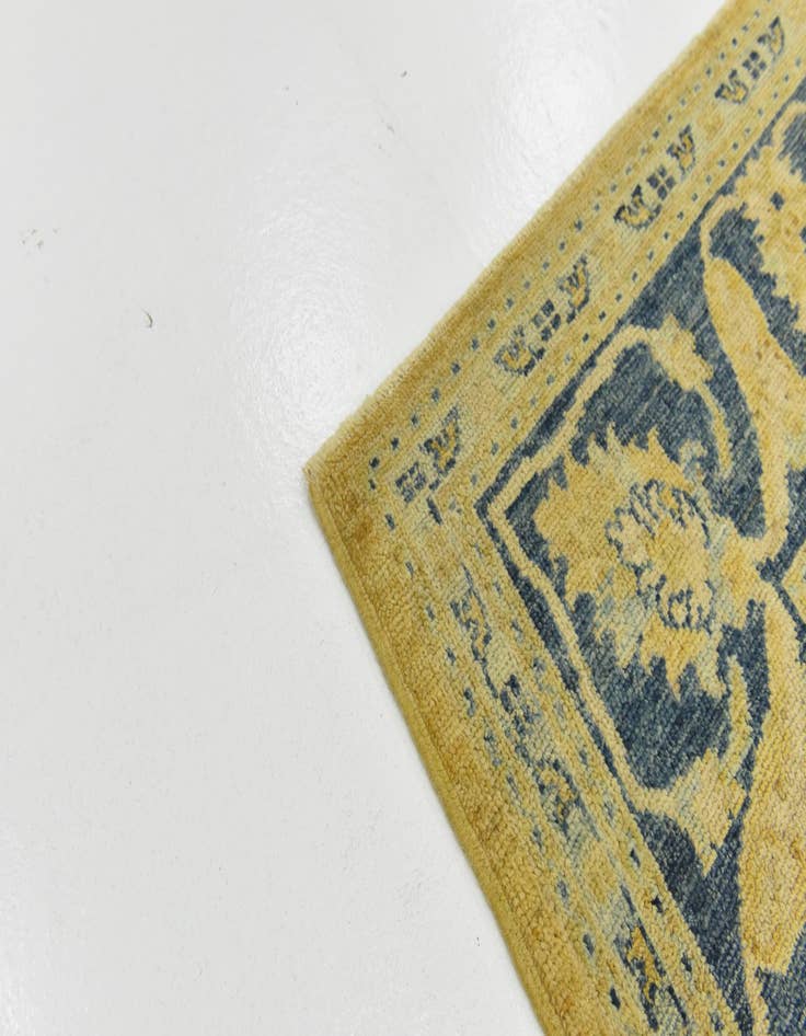 Detail image of 8' 5 x 9' 9  Hand Knotted Peshawar Ziegler Wool Rug