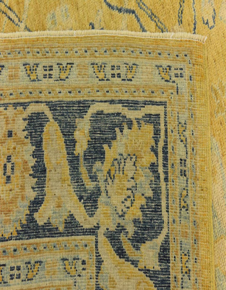 Detail image of 8' 5 x 9' 9  Hand Knotted Peshawar Ziegler Wool Rug