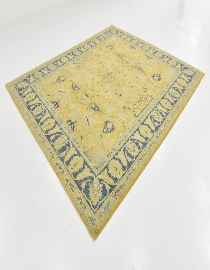 Detail image of 8' 5 x 9' 9  Hand Knotted Peshawar Ziegler Wool Rug