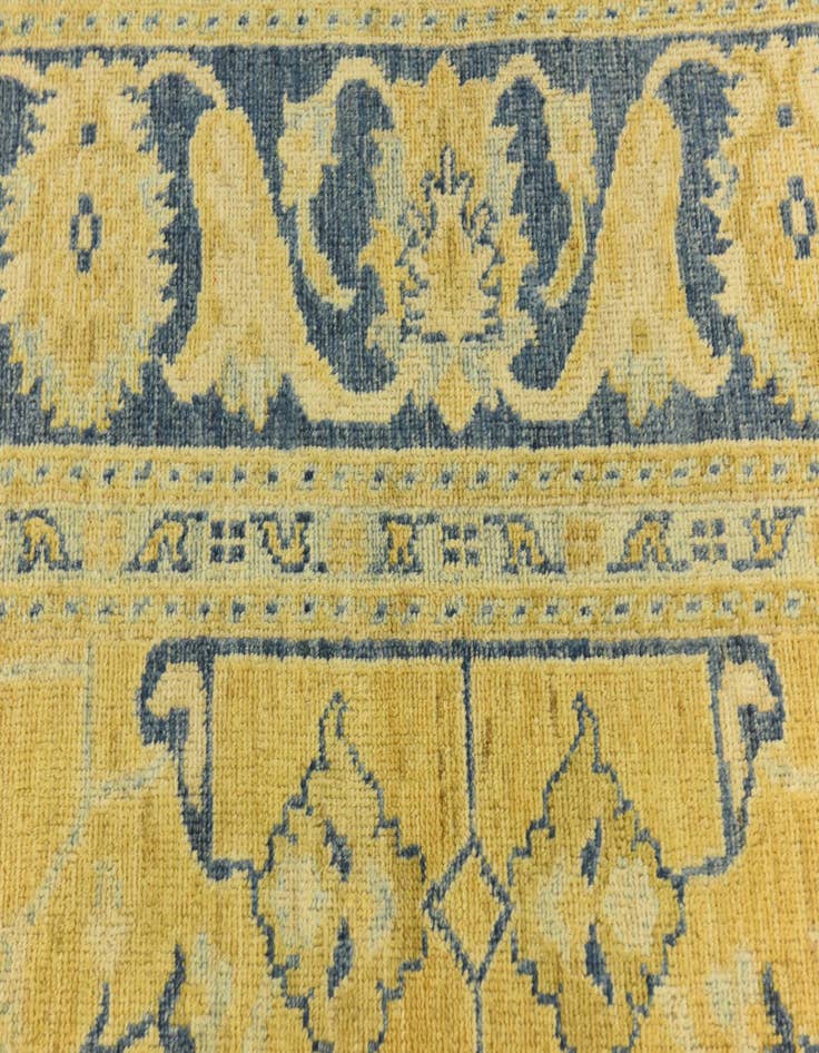 Detail image of 8' 5 x 9' 9  Hand Knotted Peshawar Ziegler Wool Rug