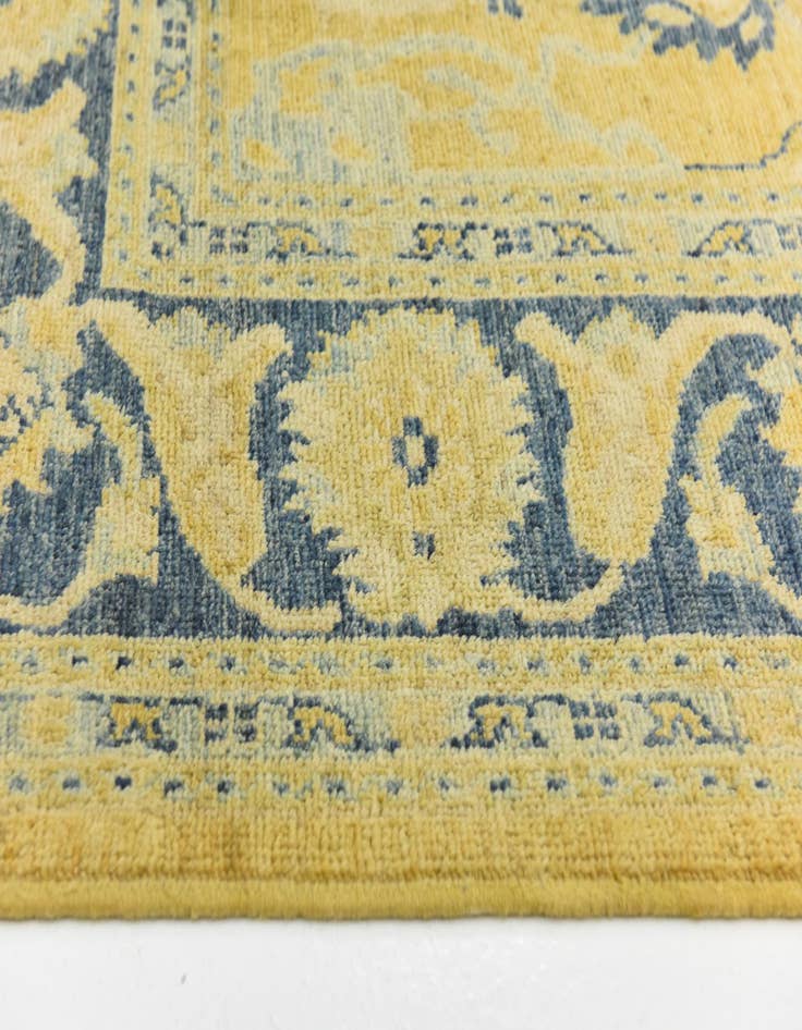 Detail image of 8' 5 x 9' 9  Hand Knotted Peshawar Ziegler Wool Rug