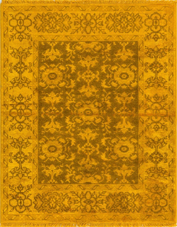 Detail image of 2' 8 x 5' Hand Knotted Peshawar Ziegler Rug