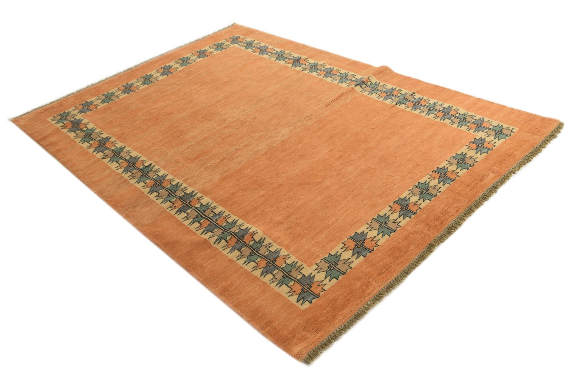 5' 9 x 8' Hand Knotted Peshawar Ziegler Rug