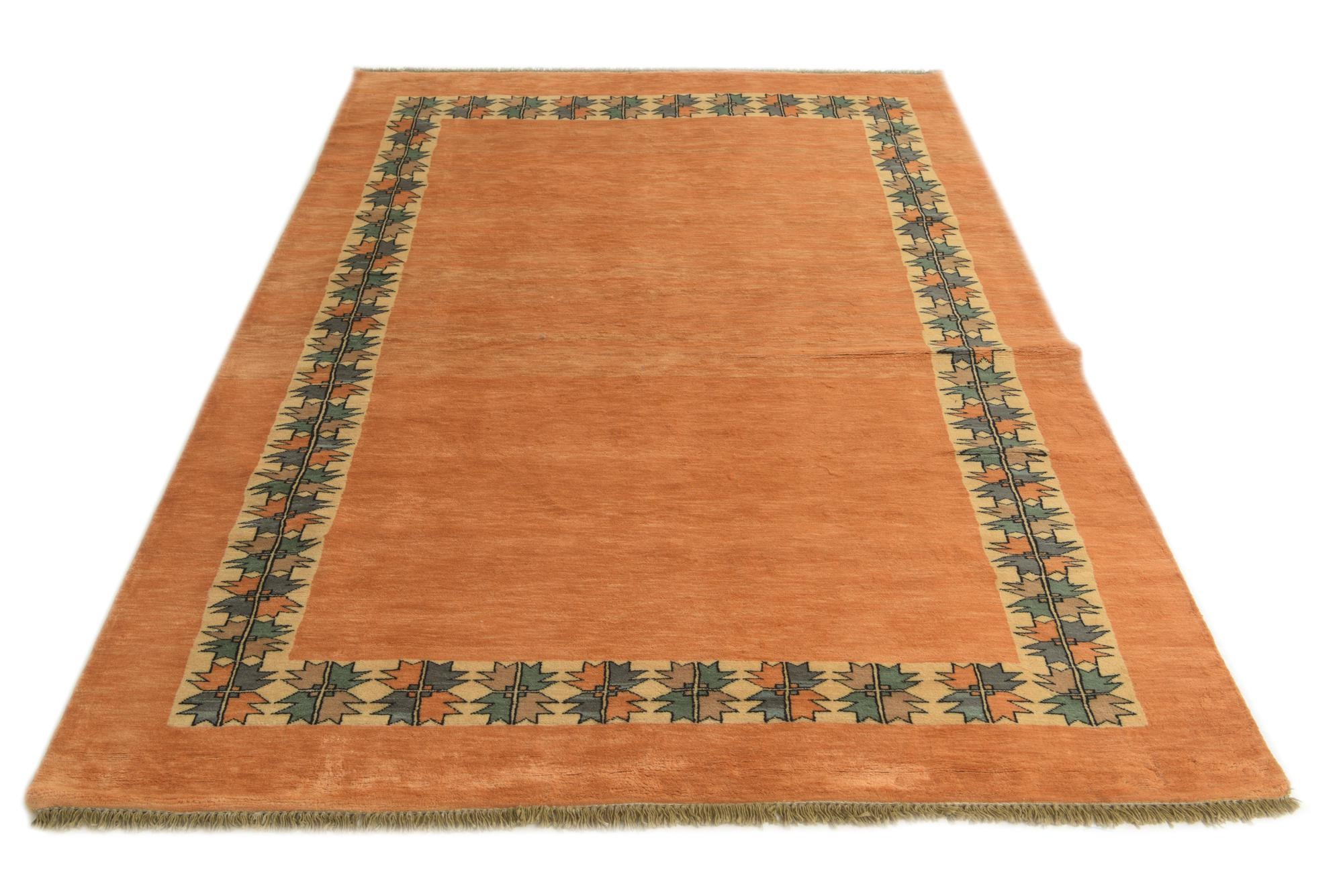 5' 9 x 8' Hand Knotted Peshawar Ziegler Rug
