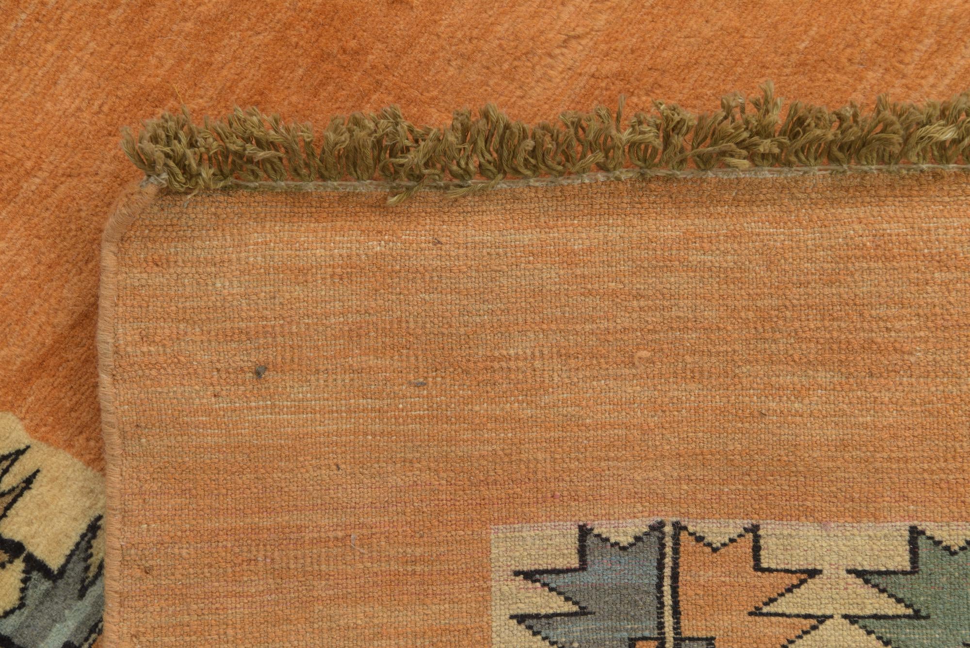 5' 9 x 8' Hand Knotted Peshawar Ziegler Rug