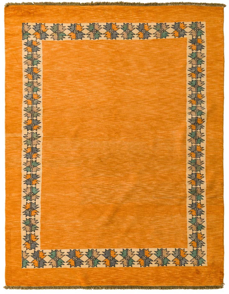 Detail image of 5' 8 x 7' 9 Hand Knotted Peshawar Ziegler Rug