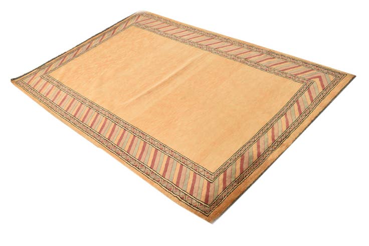 Detail image of 4' 2 x 6' 5 Hand Knotted Peshawar Ziegler Rug