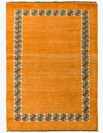 5' 9 x 8' Hand Knotted Peshawar Ziegler Rug