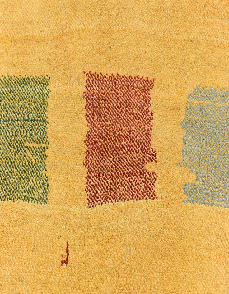 Detail image of 4' x 6' 3 Hand Knotted Shiraz-Gabbeh Persian Wool Rug