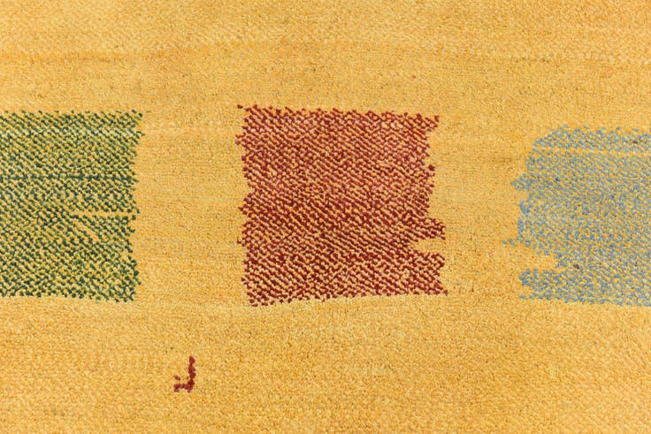 Detail image of 4' x 6' 3 Hand Knotted Shiraz-Gabbeh Persian Wool Rug