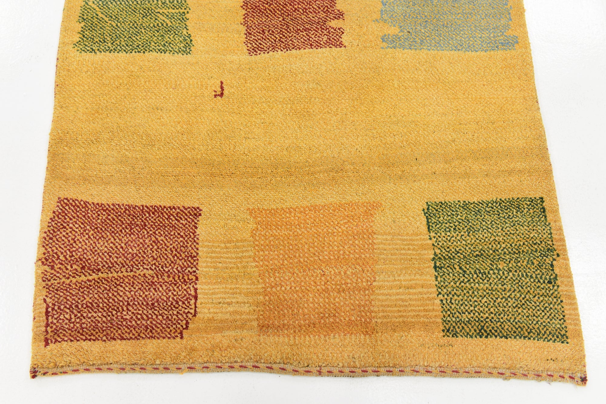 4' x 6' 3 Hand Knotted Shiraz-Gabbeh Persian Wool Rug