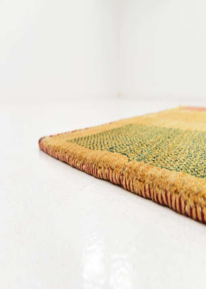 4' x 6' 3 Hand Knotted Shiraz-Gabbeh Persian Wool Rug