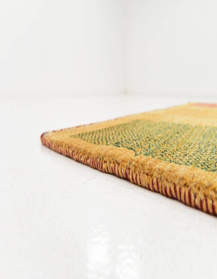 Detail image of 4' x 6' 3 Hand Knotted Shiraz-Gabbeh Persian Wool Rug