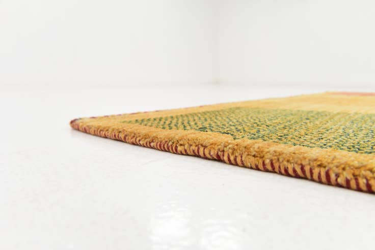 Detail image of 4' x 6' 3 Hand Knotted Shiraz-Gabbeh Persian Wool Rug