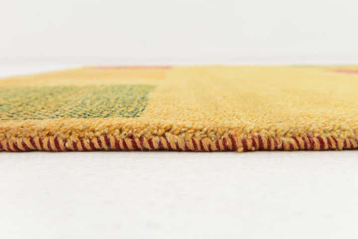 4' x 6' 3 Hand Knotted Shiraz-Gabbeh Persian Wool Rug