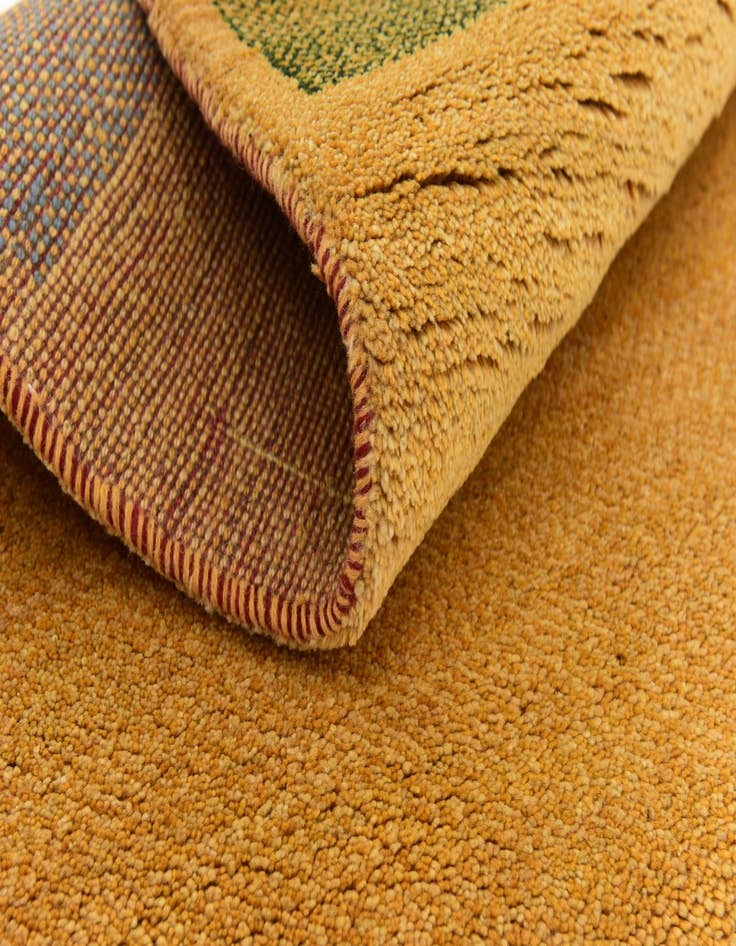 Detail image of 4' x 6' 3 Hand Knotted Shiraz-Gabbeh Persian Wool Rug