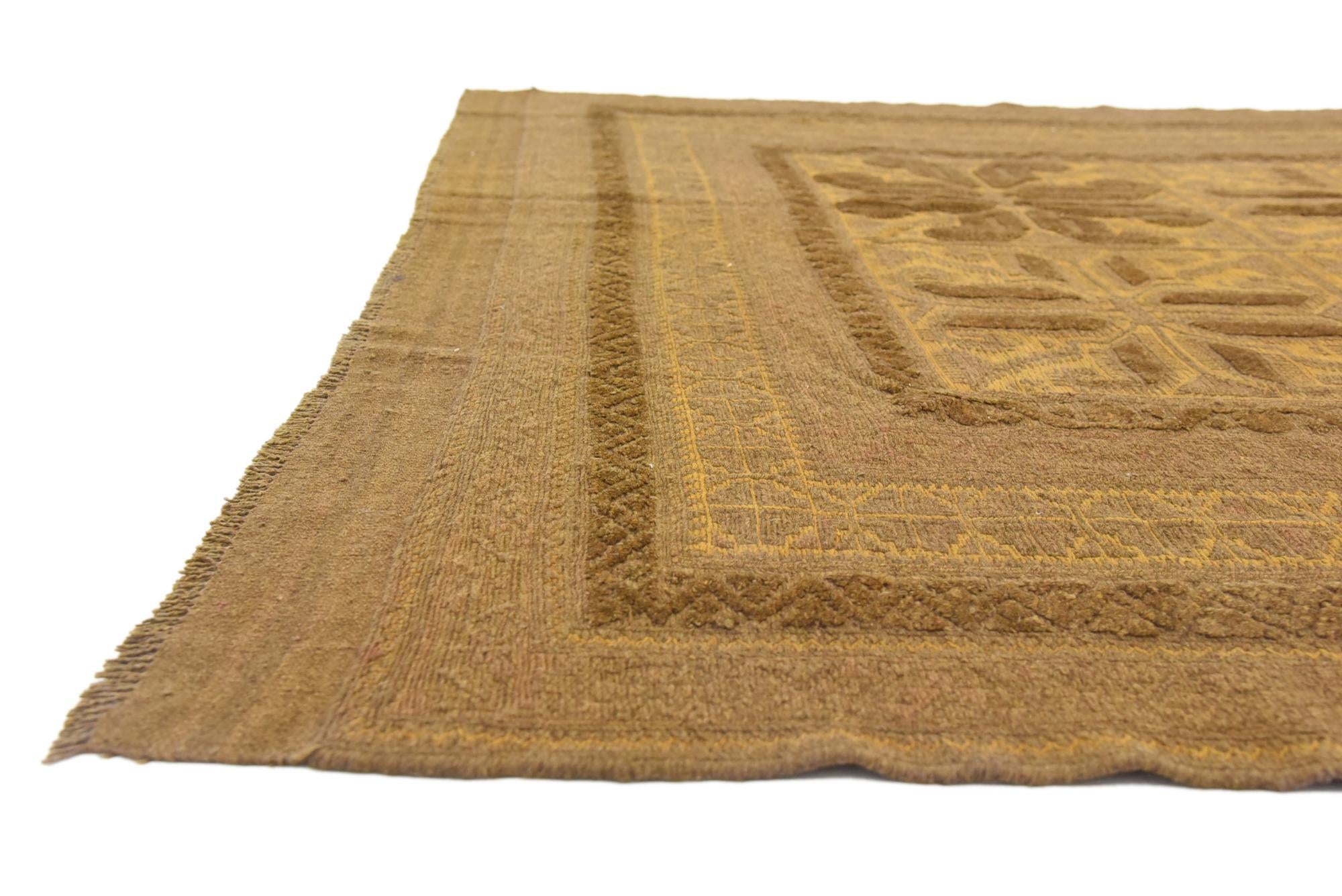 6' 4 x 8' 3 Hand Woven Sumak Wool Rug