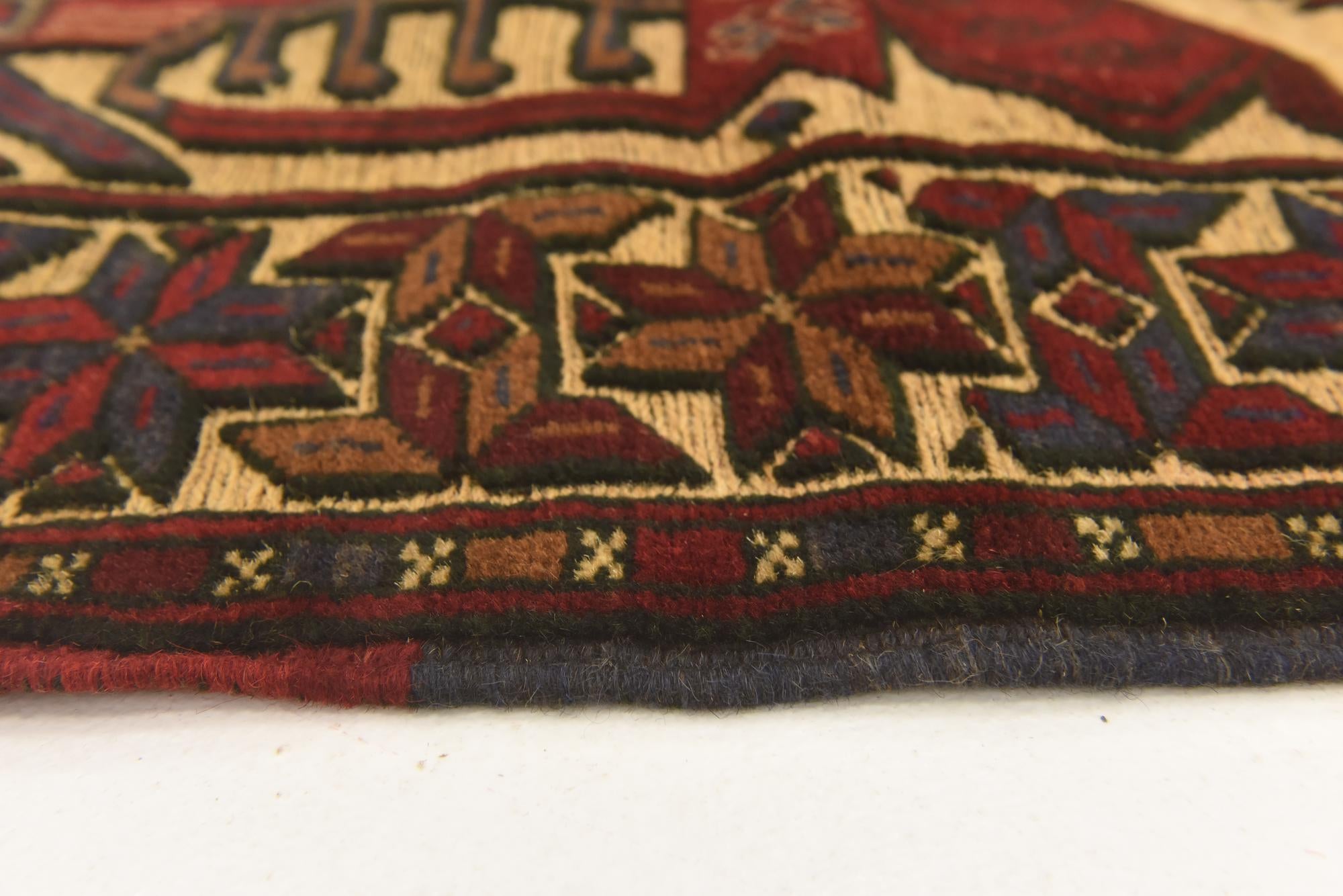 2' 9 x 4' 11 Hand Knotted Sumak Wool Rug