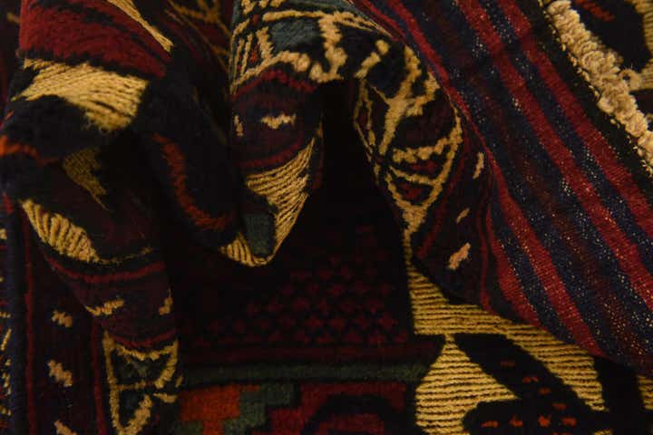 3' x 4' 4 Hand Knotted Sumak Wool Rug