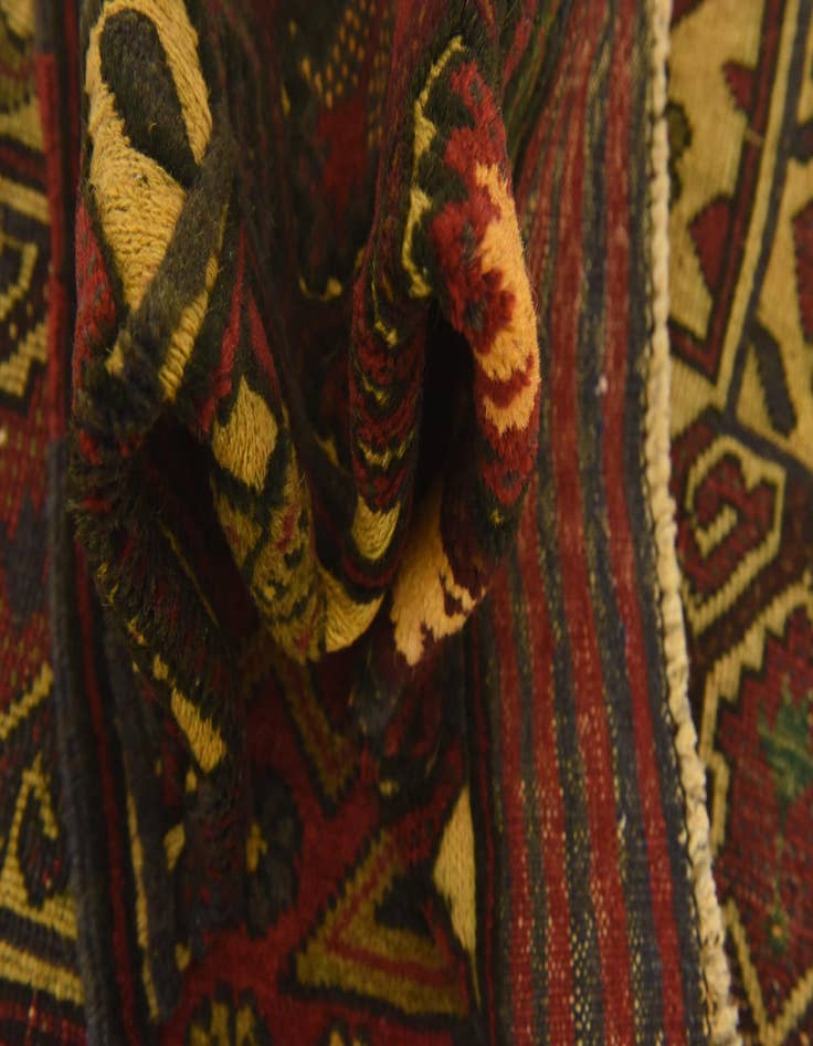 Detail image of 2' 10 x 5' Hand Knotted Sumak Wool Rug
