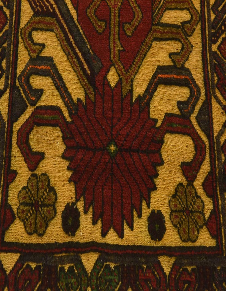 Detail image of 2' 10 x 5' Hand Knotted Sumak Wool Rug