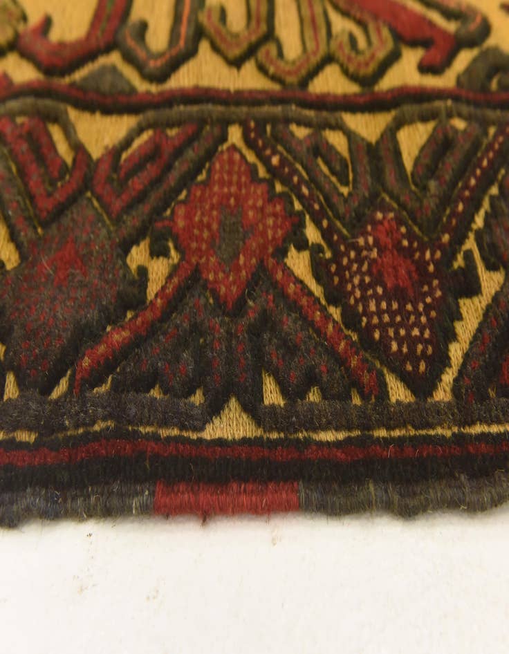 Detail image of 2' 10 x 5' Hand Knotted Sumak Wool Rug