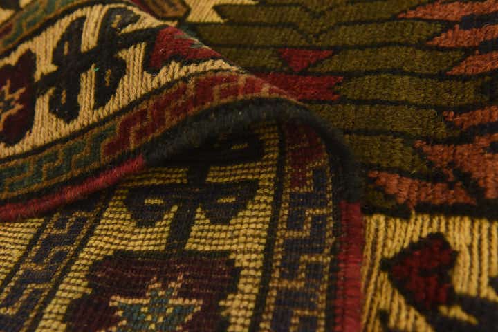 3' 3 x 5' 3 Hand Knotted Sumak Wool Rug