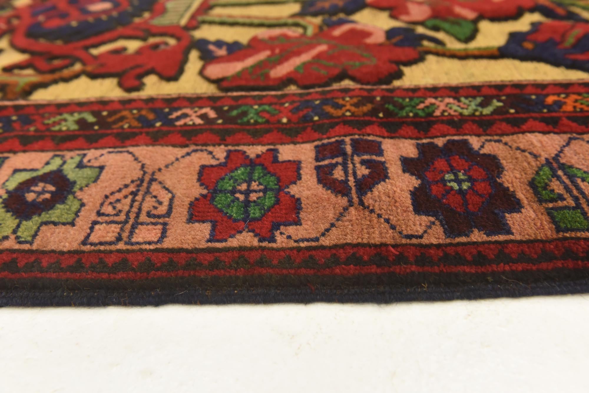 2' 9 x 4' 4 Hand Knotted Sumak Wool Rug