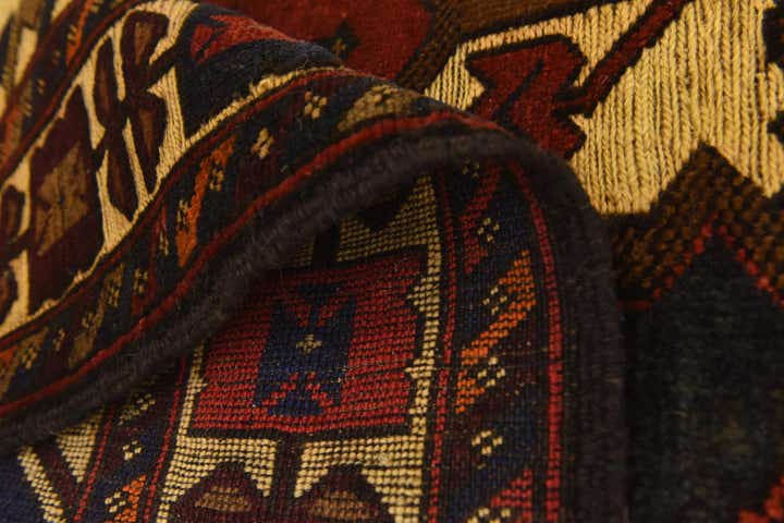 4' 6 x 5' 9 Hand Knotted Sumak Wool Rug