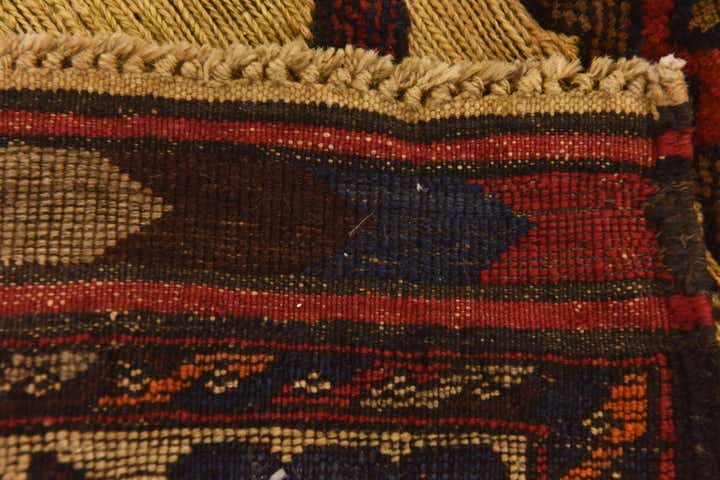 4' 6 x 5' 9 Hand Knotted Sumak Wool Rug