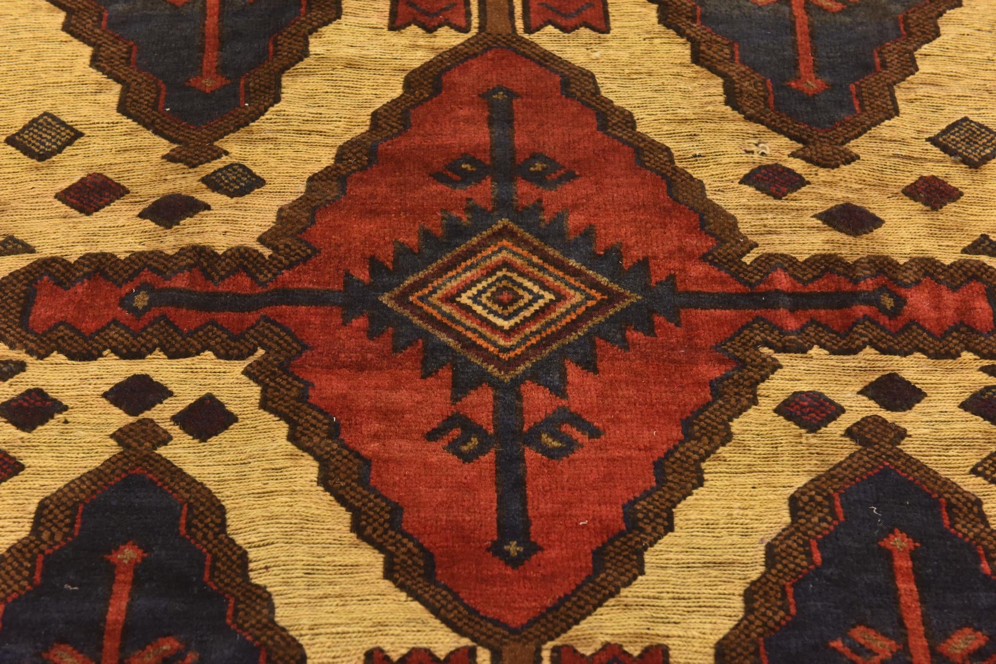 4' 6 x 5' 9 Hand Knotted Sumak Wool Rug