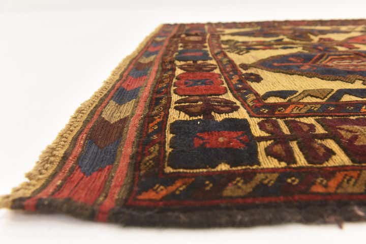 4' 6 x 5' 9 Hand Knotted Sumak Wool Rug
