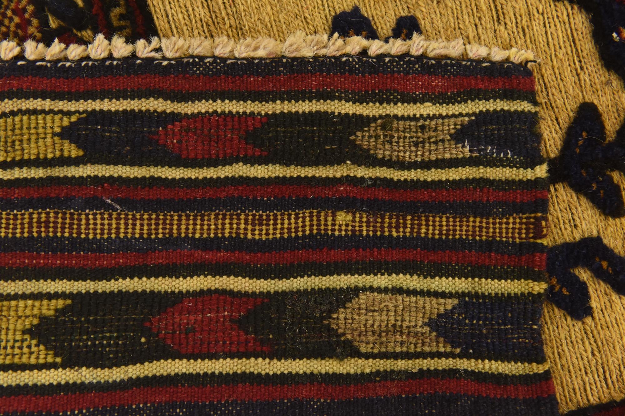 4' 2 x 6' 8 Hand Knotted Sumak Wool Rug