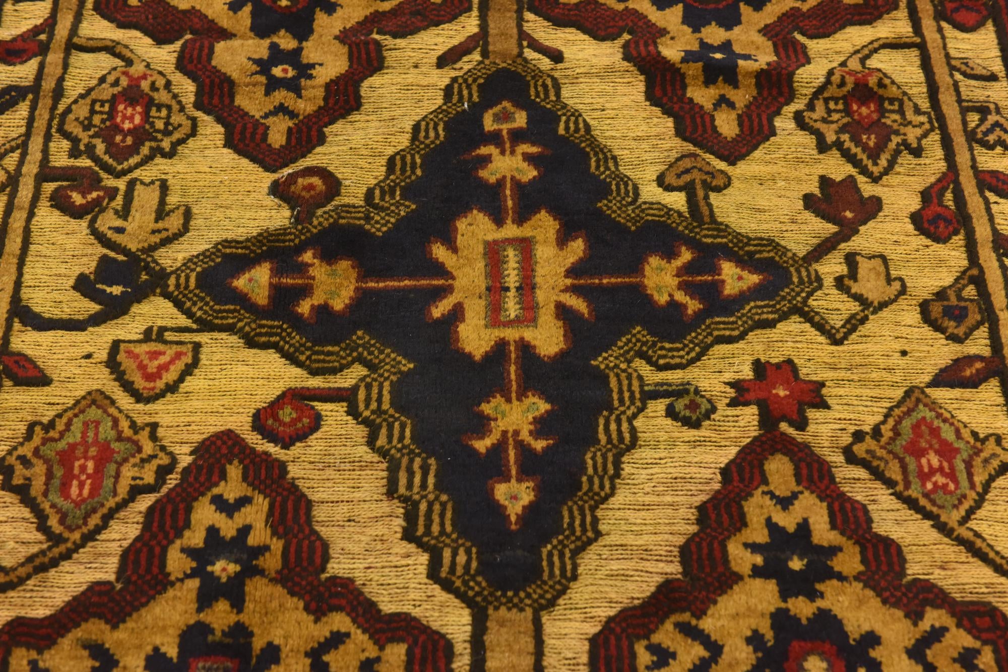 3' 11 x 6' 3 Hand Knotted Sumak Wool Rug
