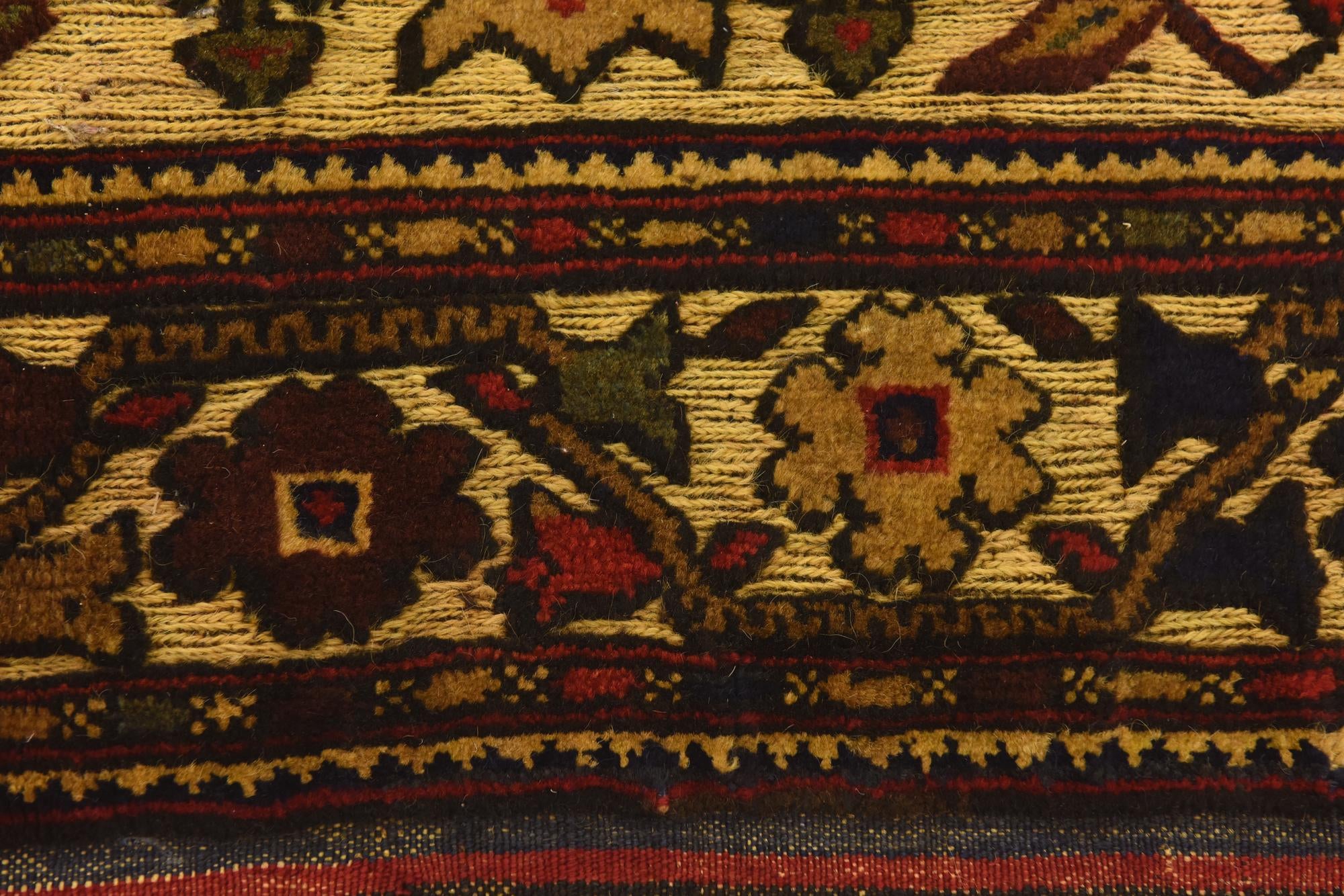 3' 11 x 6' 3 Hand Knotted Sumak Wool Rug