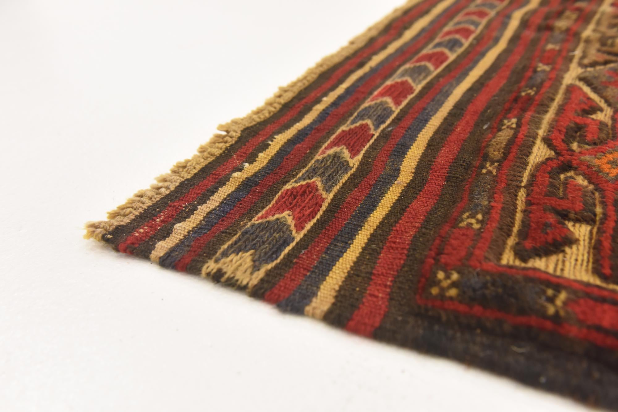 4' 5 x 6' 6 Hand Knotted Sumak Wool Rug