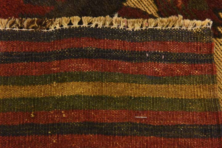 4' 3 x 6' 2 Hand Knotted Sumak Wool Rug