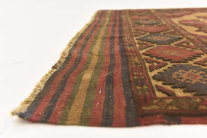 4' 3 x 6' 2 Hand Knotted Sumak Wool Rug