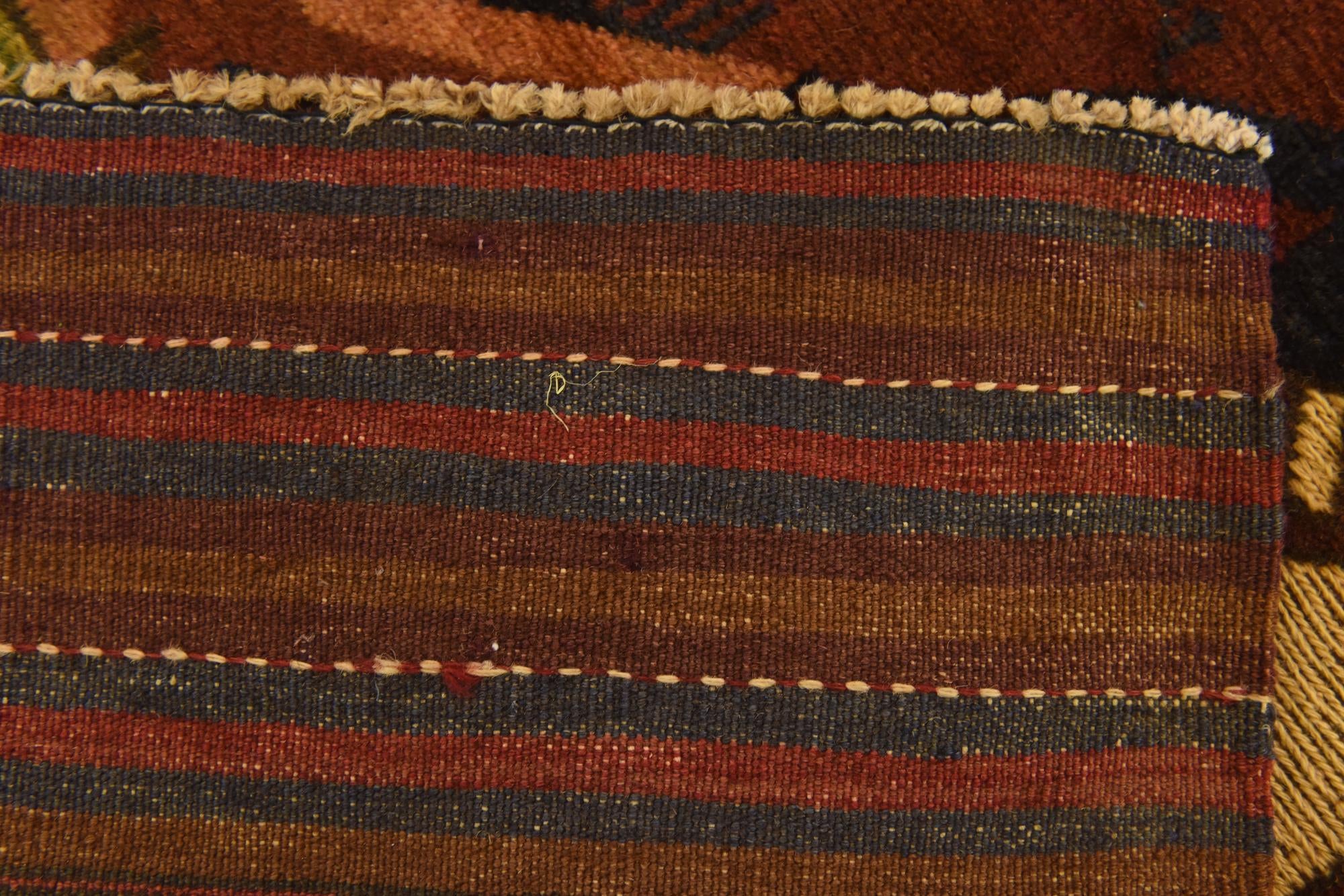 4' 2 x 6' 6 Hand Knotted Sumak Wool Rug