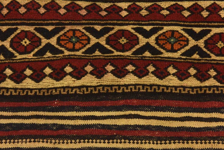 Detailansicht von 130cm x 195cm Handgeknüpft Sumak Wolle Teppich